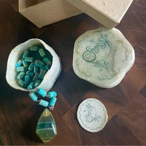 Sage Machado original Flourite drop on Arizona Turquise